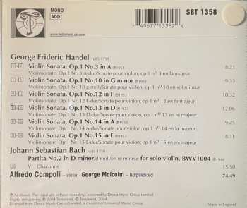 CD Alfredo Campoli: 6 Violin Sonatas Op.1 / Chaconne From Partita N°2 327800