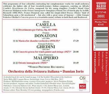 CD Alfredo Casella: Casella • Donatoni • Ghedini • Malipiero 112265