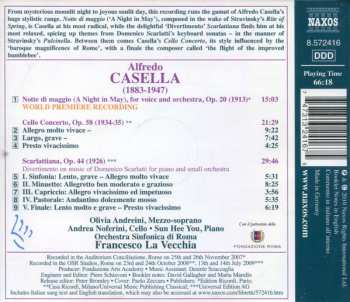 CD Alfredo Casella: Note Di Maggio • Cello Concerto • Scarlattiana For Piano And Orchestra 111673