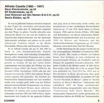 CD Alfredo Casella: Piano Music 379410