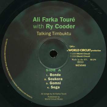2LP Ali Farka Touré: Talking Timbuktu 134273