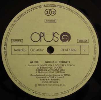LP Alice: Gioielli Rubati 41984