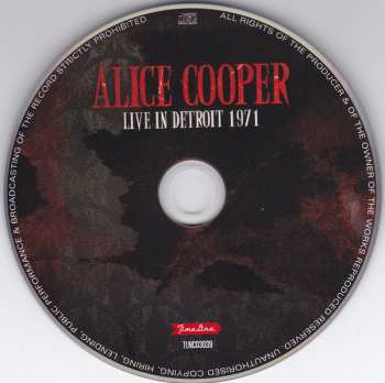 CD Alice Cooper: Live In Detroit 1971 414502