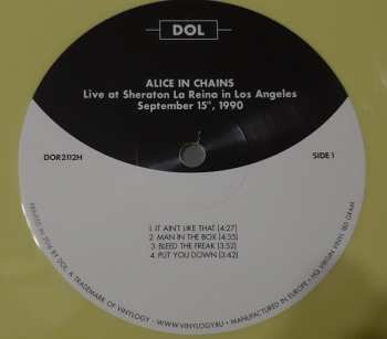 LP Alice In Chains: Live At Sheraton La Reina In Los Angeles, September 15th 1990 CLR 80598