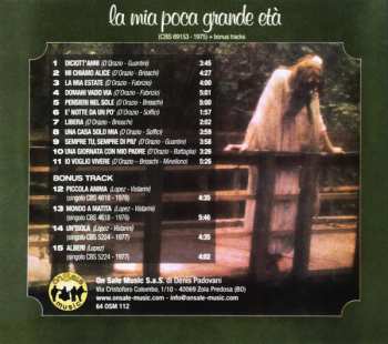 CD Alice: La Mia Poca Grande Età 298481