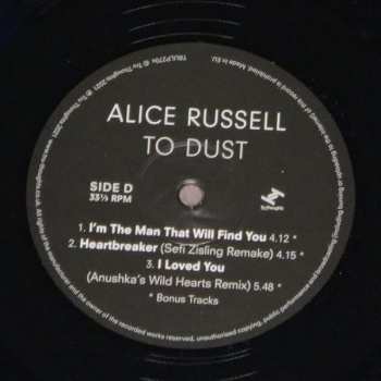 2LP Alice Russell: To Dust 78174