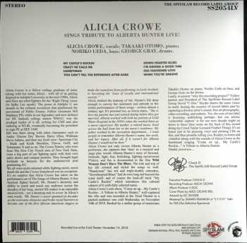 LP Alicia Crowe: Sings Tribute To Alberta Hunter Live! 131632