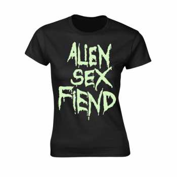 Merch Alien Sex Fiend: Tričko Dámské Logo Alien Sex Fiend (glow) M