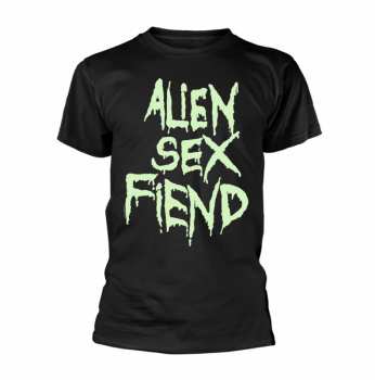 Merch Alien Sex Fiend: Tričko Logo Alien Sex Fiend (glow) S
