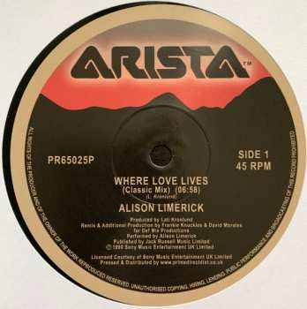 LP Alison Limerick: Where Love Lives 351511