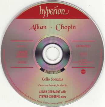 CD Charles-Valentin Alkan: Cello Sonatas 456425