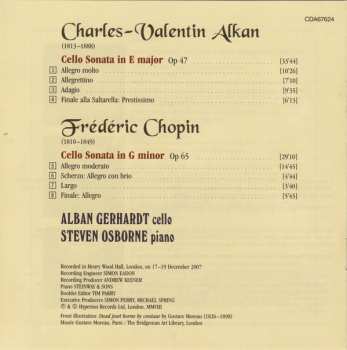 CD Charles-Valentin Alkan: Cello Sonatas 456425