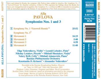 CD Alla Pavlova: Symphony No. 1 "Farewell Russia", Symphony No. 3 467805