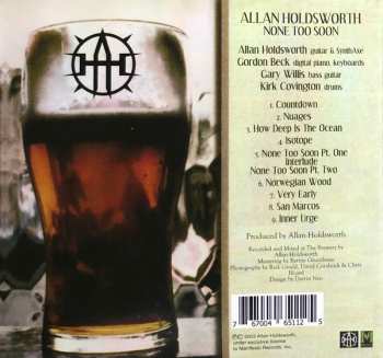 CD Allan Holdsworth: None Too Soon 301054