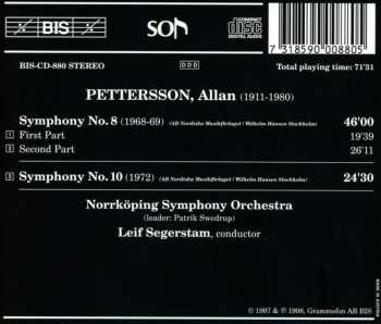 CD Allan Pettersson: Symphonies 8 & 10 347436