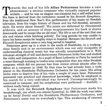 CD Allan Pettersson: Symphony No.7 / Symphony No.11 518770