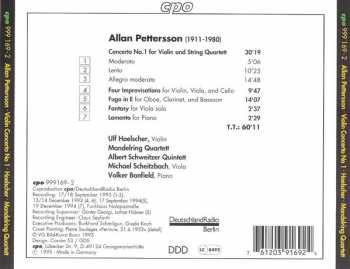 CD Allan Pettersson: Violin Concerto No 1, Chamber Works 296599