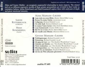 CD Alma Mahler-Werfel: Lieder 117125