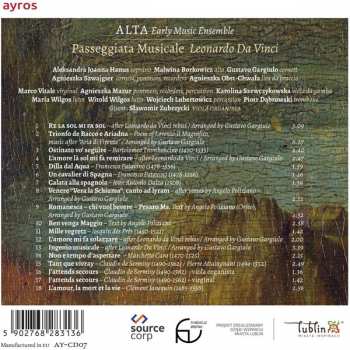 CD ALTA Early Music Ensemble: Passeggiata Musicale Leonardo Da Vinci DIGI 97123