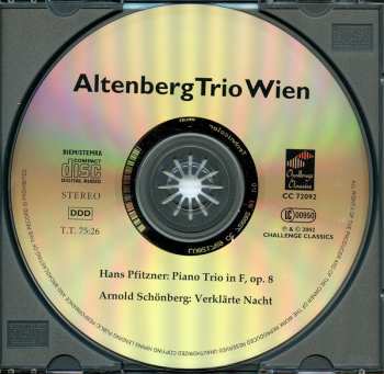 CD Altenberg Trio Wien: Verklärte Nacht; Piano Trio 109959