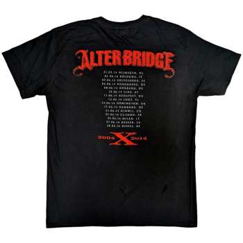 Merch Alter Bridge: Alter Bridge Unisex T-shirt: Fortress 2014 Tour Dates (back Print) (medium) M
