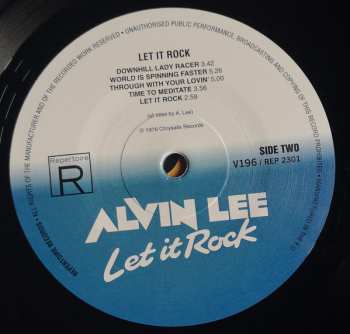 LP Alvin Lee: Let It Rock 20116