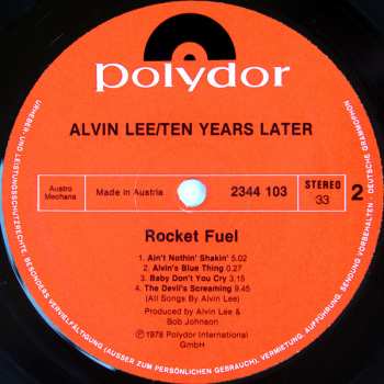 LP Alvin Lee: Rocket Fuel 473751