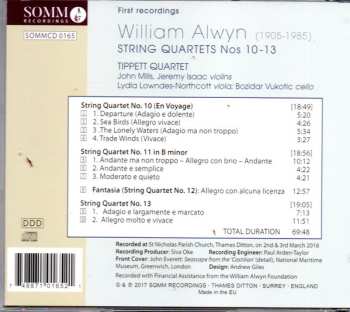 CD William Alwyn: String Quartets Nos. 10 to 13 542724