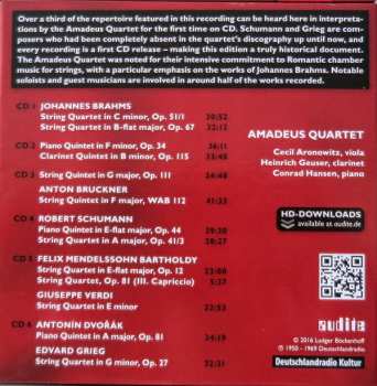 6CD/Box Set Amadeus-Quartett: The RIAS Recordings, Vol. V - Romanitcism 323745