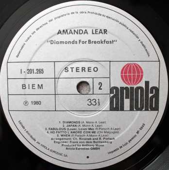 LP Amanda Lear: Diamonds For Breakfast 412221