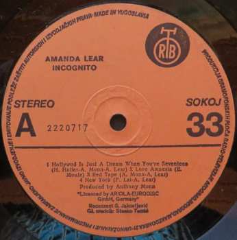 LP Amanda Lear: Incognito 512032