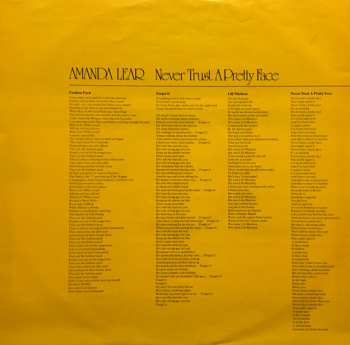 LP Amanda Lear: Never Trust A Pretty Face 331990