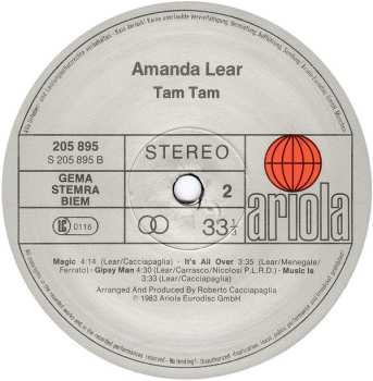 LP Amanda Lear: Tam-Tam 531776