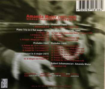 CD Amanda Maier: Piano Trio In E Flat Major, String Quartet In A Major, St Nicholas-Schwank, Klavierstück & Preludes - Volume 3 349014