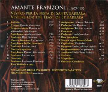 CD Amante Franzoni: Vespro Per La Festa Di Santa Barbara 229687