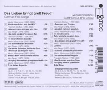 CD Amarcord: Das Lieben Bringt Groß Freud! German Folk Songs 183761