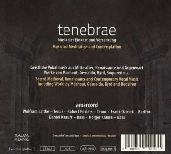 CD Amarcord: Tenebrae 103600