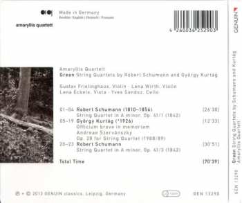 CD Amaryllis Quartett: Green: String Quartets By Robert Schumann And György Kurtág 327074