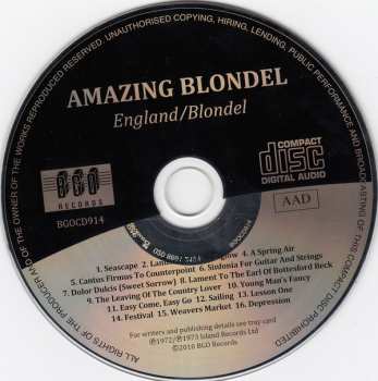CD Amazing Blondel: England / Blondel 480195