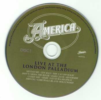 2CD America: Live At The London Palladium 300520