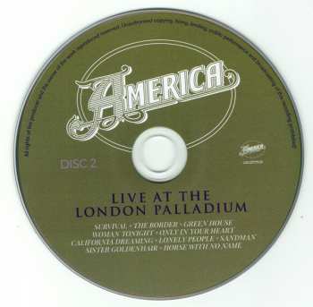 2CD America: Live At The London Palladium 300520