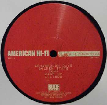 LP American Hi-Fi: Blood & Lemonade LTD 62426