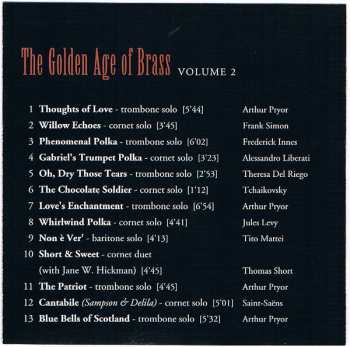 CD American Serenade Band: The Golden Age Of Brass, Volume 2 268944