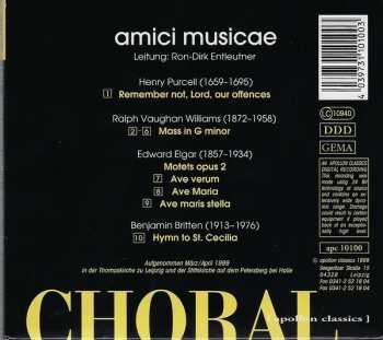 CD Amici Musicae: English Choral Music - Volume I 106157