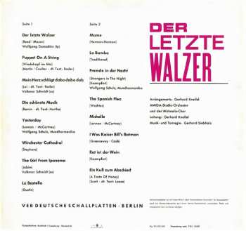 LP AMIGA Studio Orchester: Der Letzte Walzer