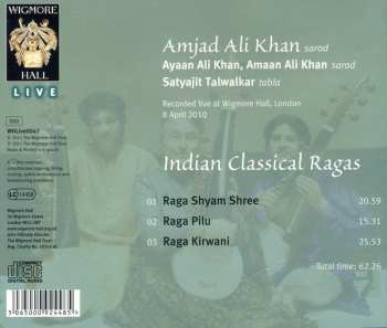 CD Amjad Ali Khan: Indian Classical Ragas 113692