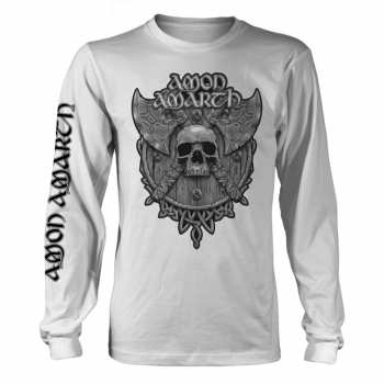 Merch Amon Amarth: Tričko S Dlouhým Rukávem Grey Skull (white) XXL