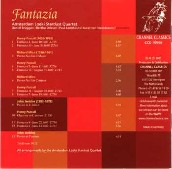 CD Amsterdam Loeki Stardust Quartet: Fantazia: Henry Purcell 436512
