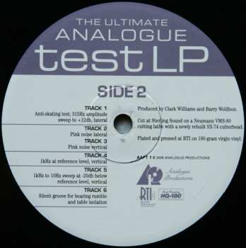LP Analogue Productions: Ultimate Analogue Test LP LTD 127816