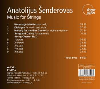 CD Anatolijus Šenderovas: Music For Strings 301982